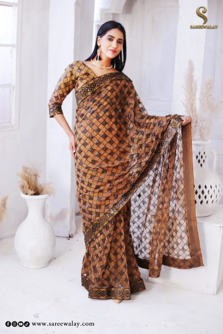 Check Saree