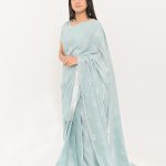 Blue Lawn Brotia Saree